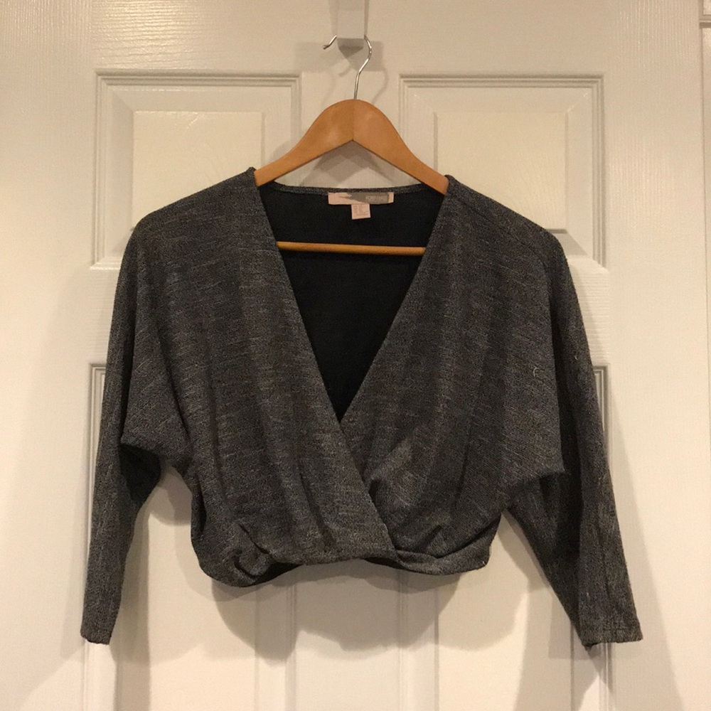 Gray crop top from forever 21